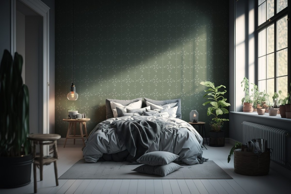 Picture of Lines in Verticals in Green - 1033101-04