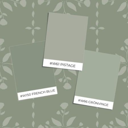 Picture of Fargesammensetning Lines in Verticals in Green - 1033101-04 - 09830-01