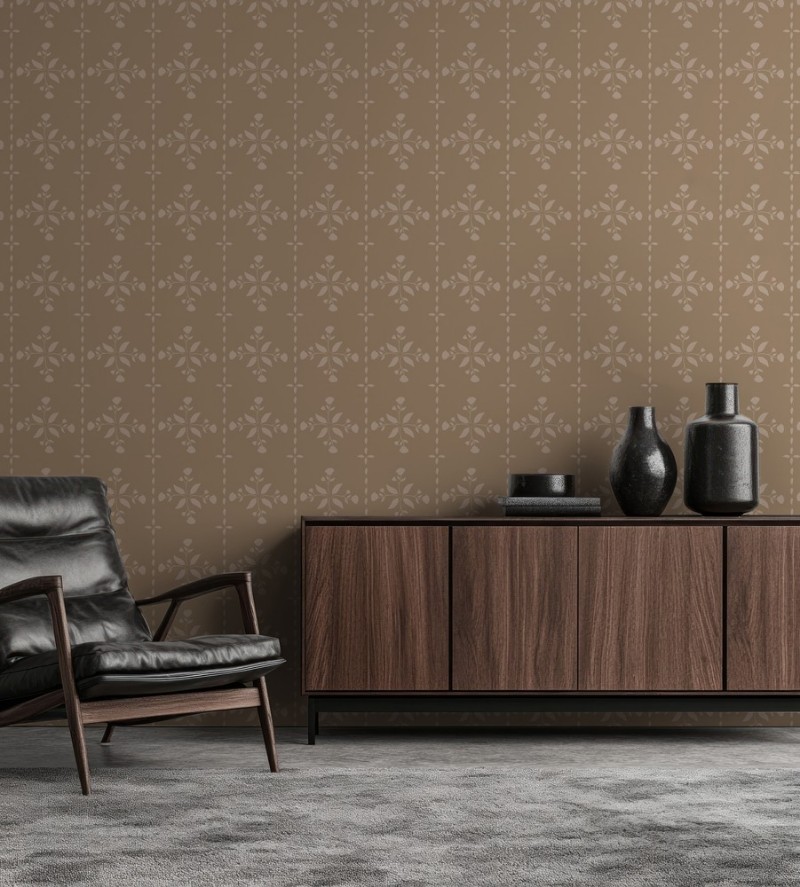 Picture of Lines in Verticals in Brown - 1033101-05