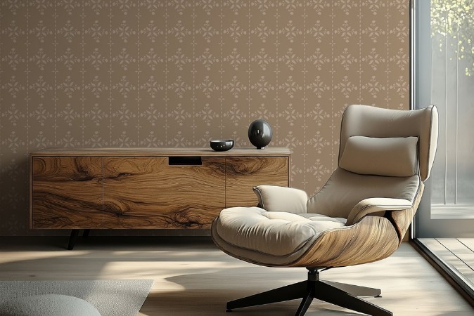 Picture of Fargesammensetning Lines in Verticals in Brown - 1033101-05 - 09831-01