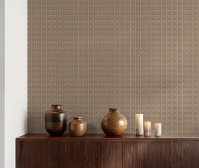 Bild på Sprig Flowers Lines and waves in Brown - 1033601-04