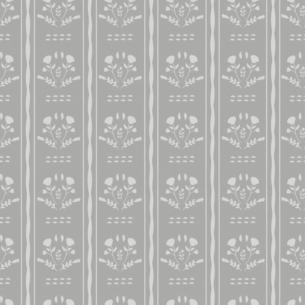Bild på Sprig Flowers Lines and waves in Grey - 1033601-07