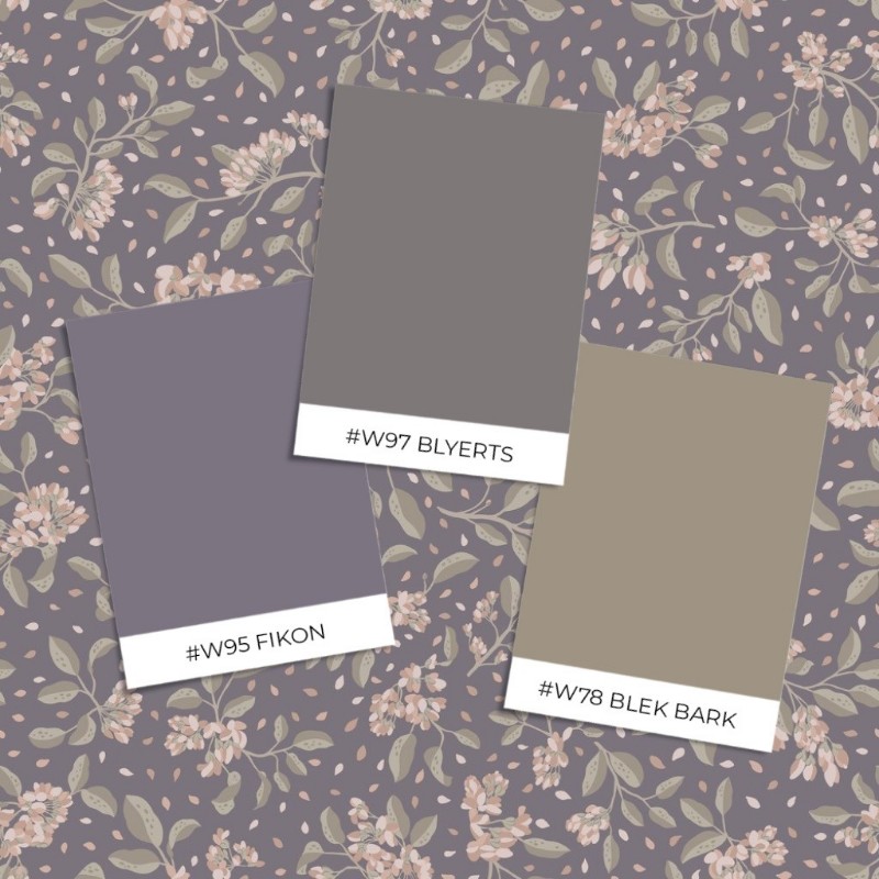 Picture of Eksempel på produktstil - Branches in Bloom Dark Grey - 1034401-05