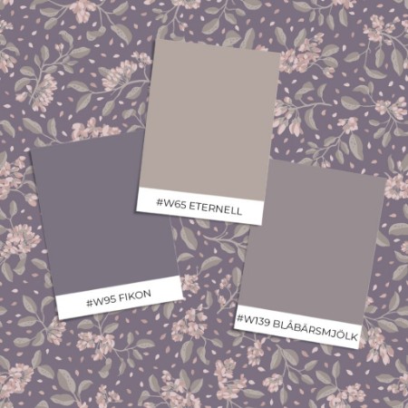 Bild vun Muster Stil - Branches in Bloom Purple - 1034401-06