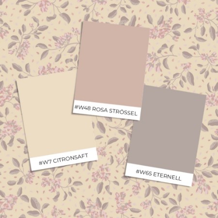 Bild vun Muster Stil - Branches in Bloom Beige - 1034401-08