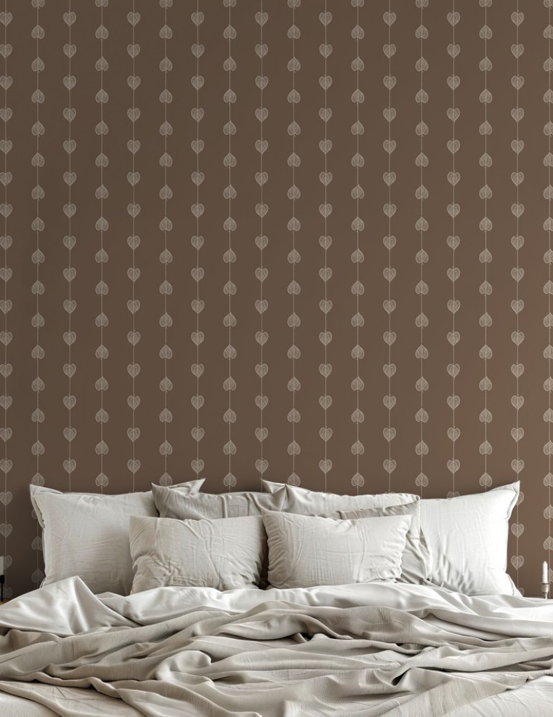 Picture of Hearts on a string Brown - 1034601-05