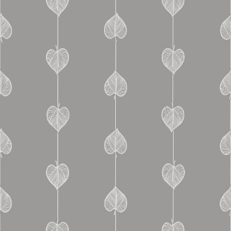 Picture of Hearts on a string Grey - 1034601-07