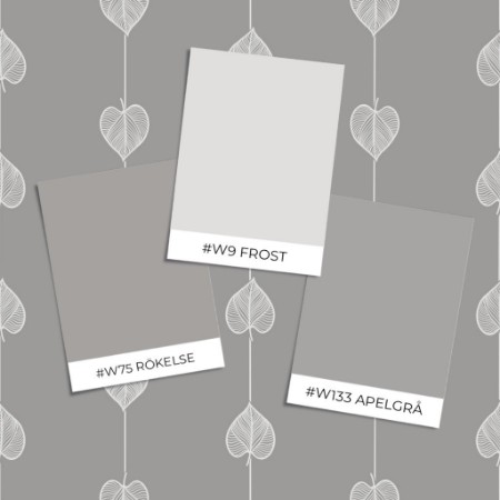 Image de Modèle d'échantillon - Hearts on a string Grey - 1034601-07