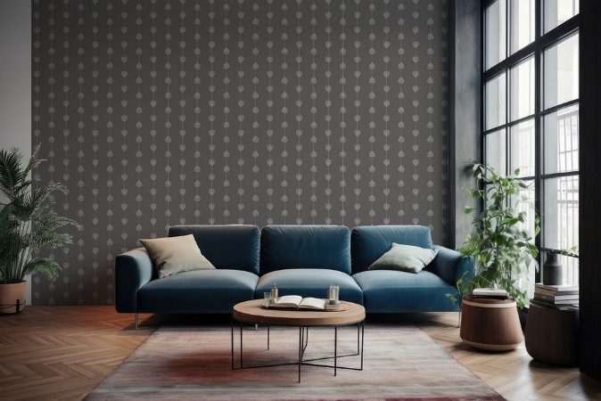 Picture of Fargesammensetning Hearts on a string Dark Grey - 1034601-08 - 09850-01