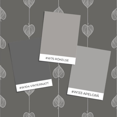 Image de Modèle d'échantillon - Hearts on a string Dark Grey - 1034601-08