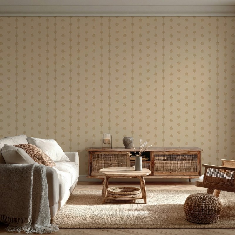 Picture of Hearts on a string Beige - 1034601-09