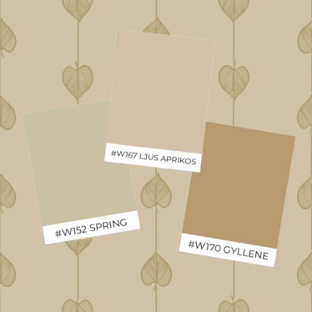 Image de Modèle d'échantillon - Hearts on a string Beige - 1034601-09