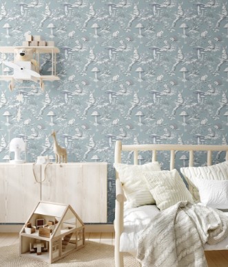 Bild på Vintage wild friends Light Blue - 1028801-02