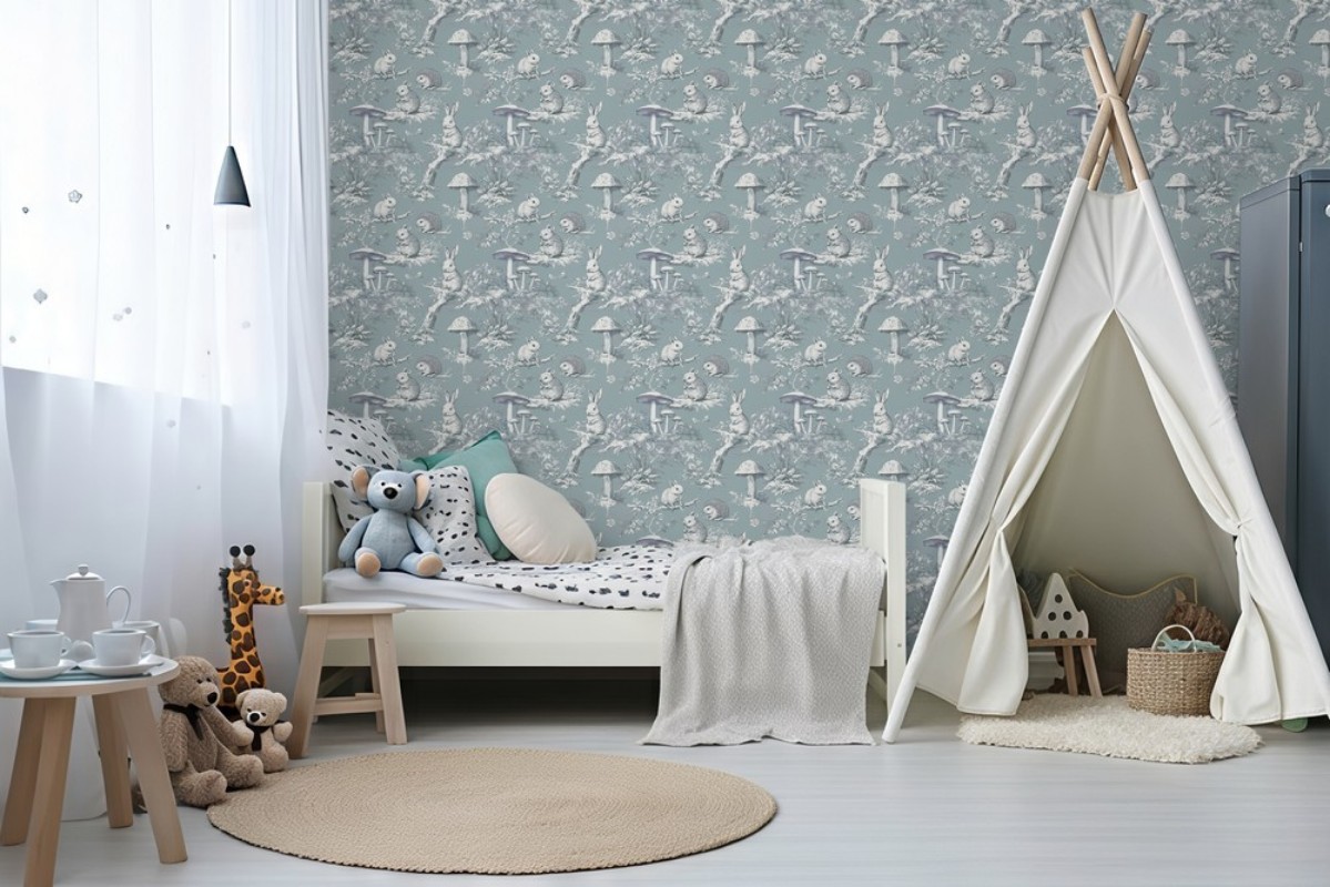 Picture of Vintage wild friends Light Blue - 1028801-02