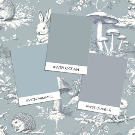 Bild på Färgsättning Vintage wild friends Light Blue - 1028801-02 - 09955-01