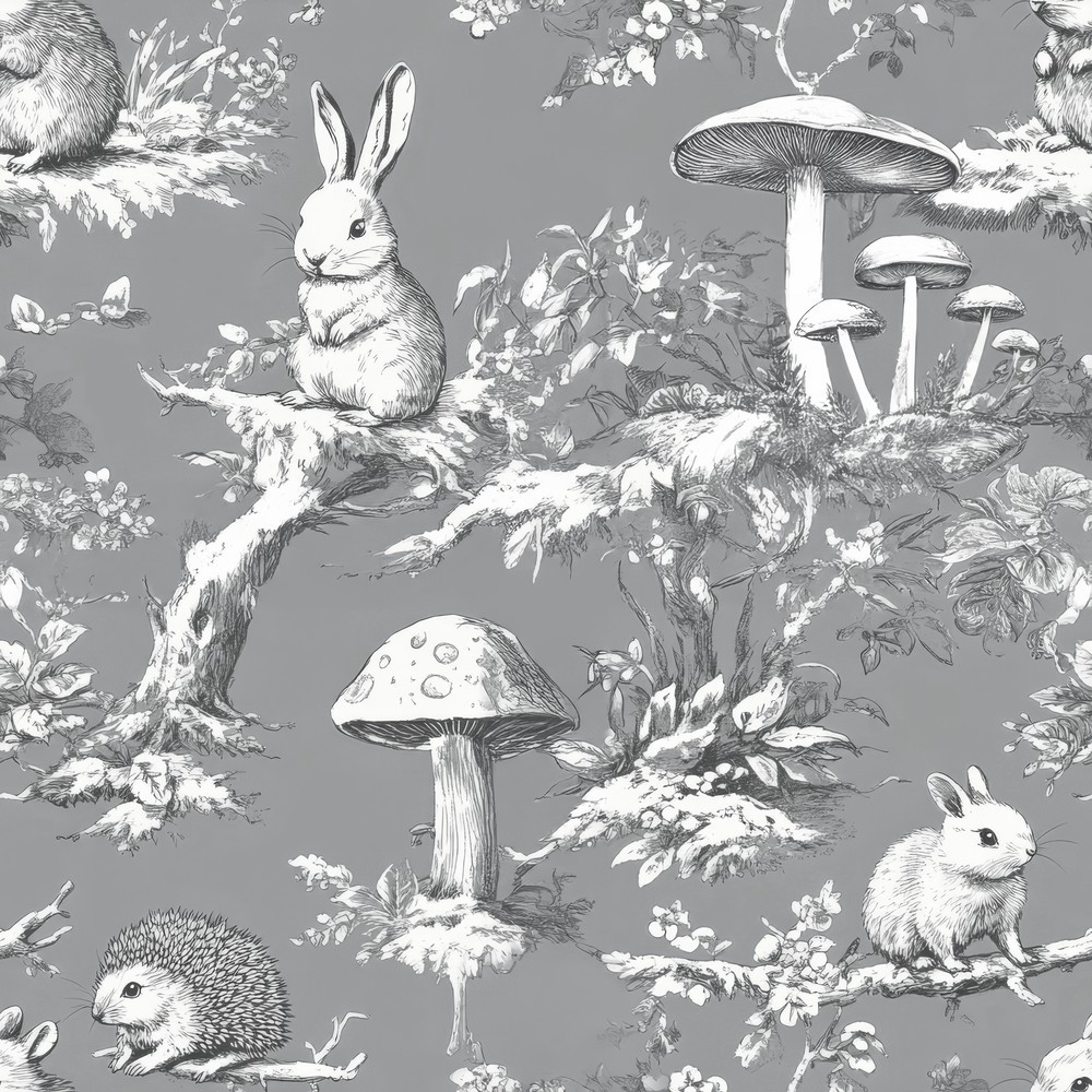 Picture of Vintage wild friends Dark Grey - 1028801-03