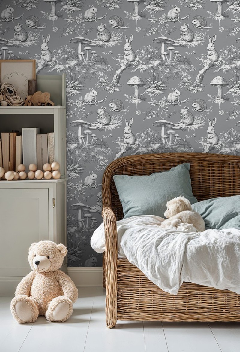 Picture of Vintage wild friends Dark Grey - 1028801-03