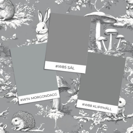 Bild på Färgsättning Vintage wild friends Dark Grey - 1028801-03 - 09956-01