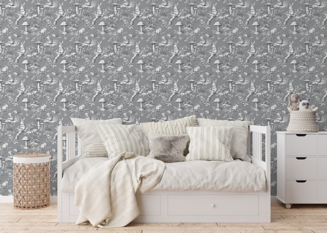 Picture of Väriyhdistelmä Vintage wild friends Dark Grey - 1028801-03 - 09956-01
