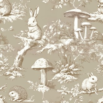 Picture of Vintage wild friends Beige - 1028801-05