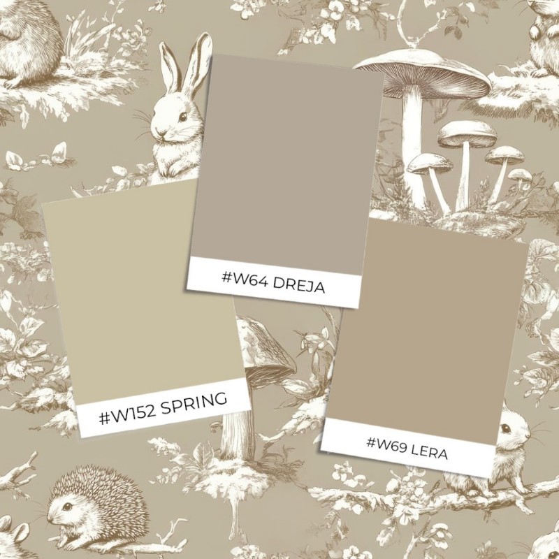 Picture of Väriyhdistelmä Vintage wild friends Beige - 1028801-05 - 09958-01