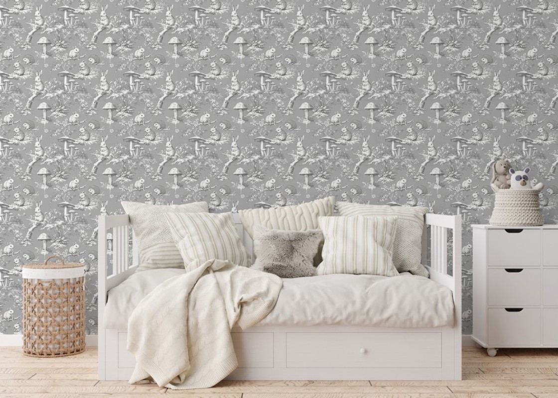 Picture of Vintage wild friends Light Grey - 1028801-06