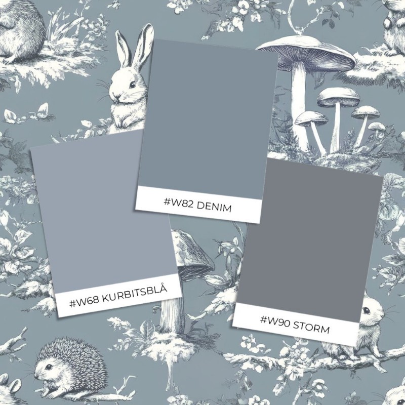 Picture of Vintage wild friends Dark Blue - 1028801-07