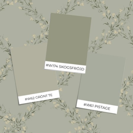 Bild på Färgsättning Olivia Trellis Green - 1037801-05 - 09962-01