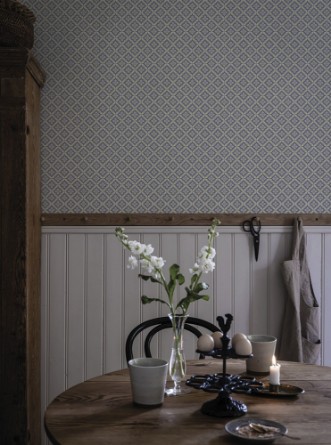 Ingrid Blå - 516-04 wallpaper Duro