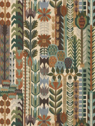 Kuparr Evergreen/terracotta - HFUP113356 wallpaper Harlequin