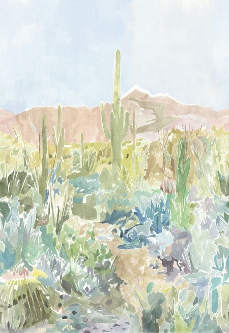 Saltillo Grounded/succulent/haze - HFUP113369 wallpaper Harlequin