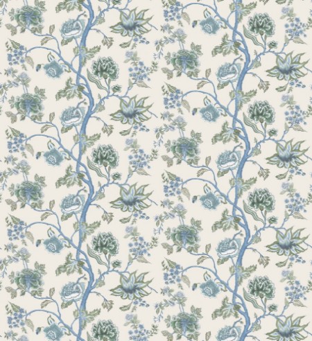 Indienne Cornflower/pine - HFUP113374 wallpaper Harlequin