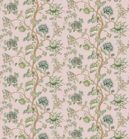 Indienne Blush/forest - HFUP113376 wallpaper Harlequin