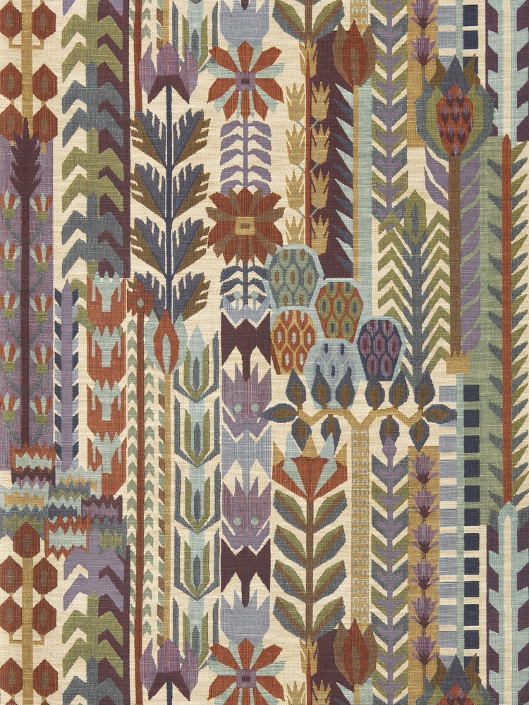 Kuparr Burgundy/heather - HFUP113357 wallpaper Harlequin