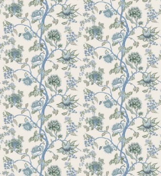 Indienne Cornflower/pine - HFUP113374 wallpaper Harlequin