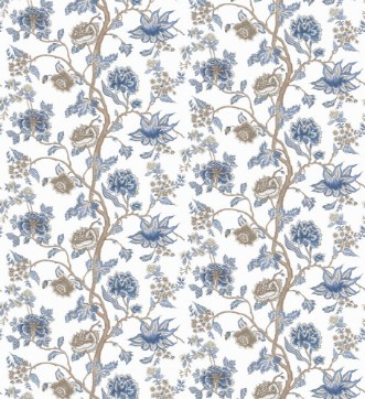 Indienne Indigo/birch - HFUP113375 wallpaper Harlequin