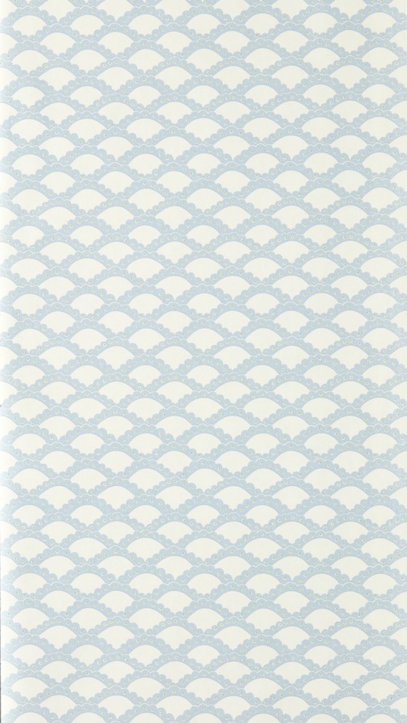 Scallop Frill Cornflower - NPOP113395 wallpaper Scion