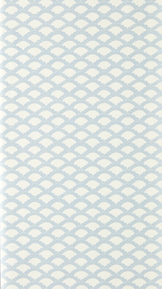 Scallop Frill Cornflower - NPOP113395 wallpaper Scion