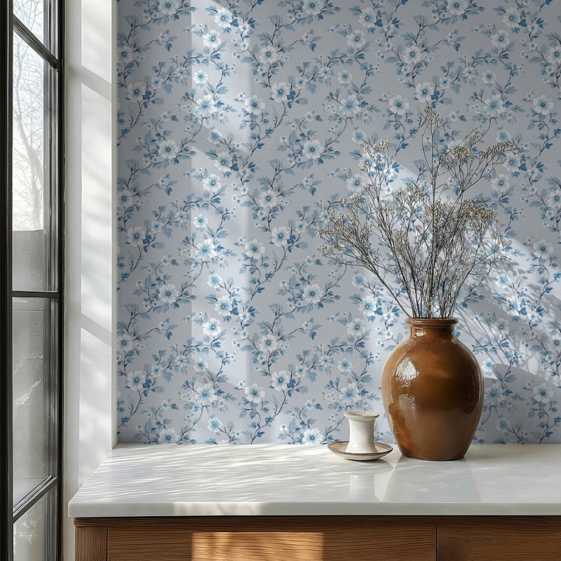 Bianca Light Blue - 1039301-06 wallpaper Scandza