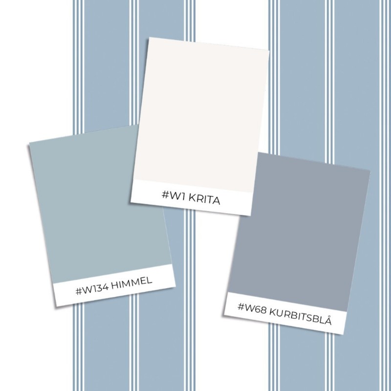 Bild på Färgsättning Heritage Dark Blue Stripes  - 1031801-10 - 10302-01