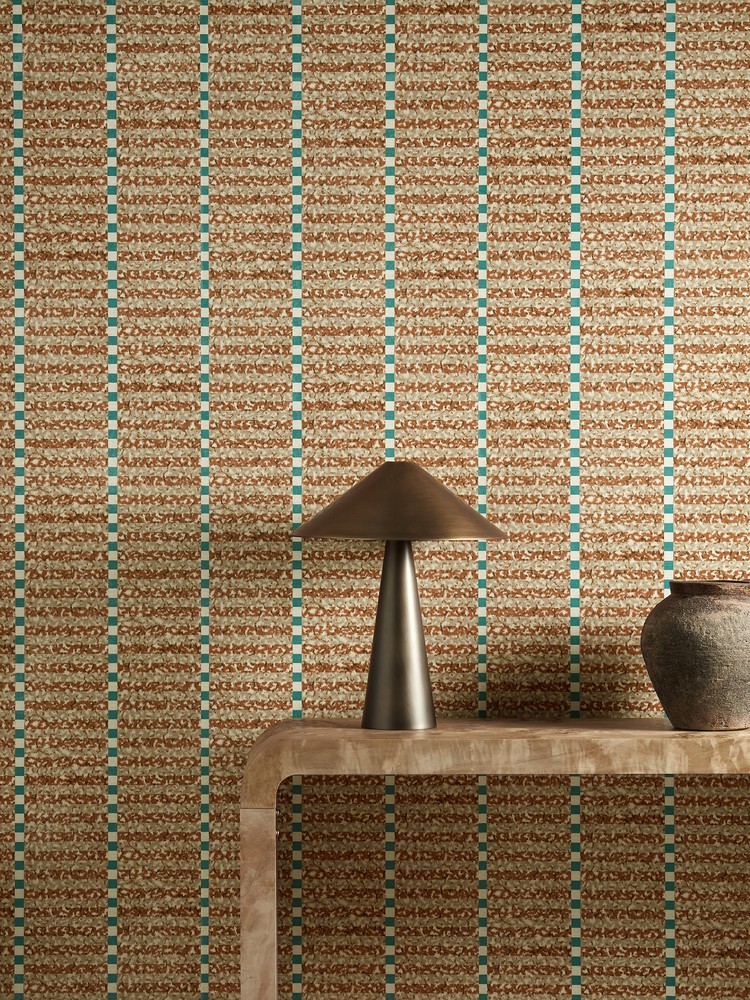Toluca Spice/azul - HFUP113352 wallpaper Harlequin