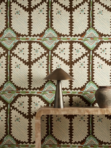 Brocha Beechwood/lagoon - HFUP113361 wallpaper Harlequin