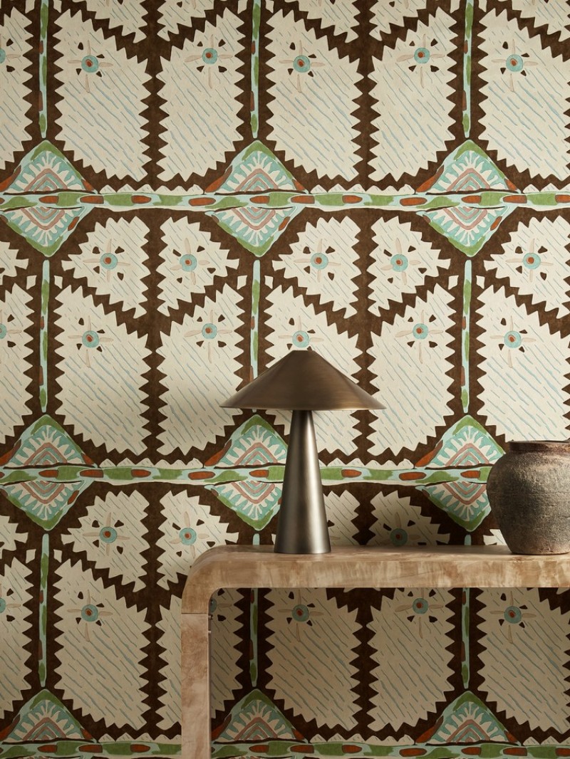 Brocha Beechwood/lagoon - HFUP113361 wallpaper Harlequin