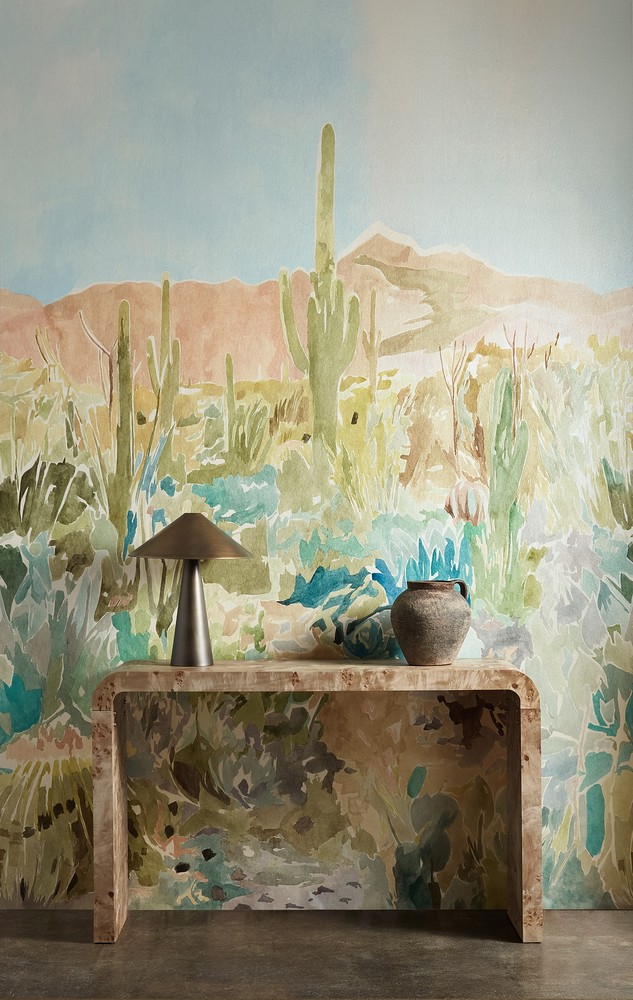 Saltillo Grounded/succulent/haze - HFUP113369 wallpaper Harlequin