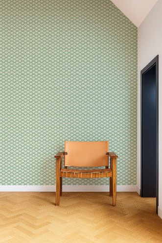 Scallop Frill Jade - NPOP113394 wallpaper Scion