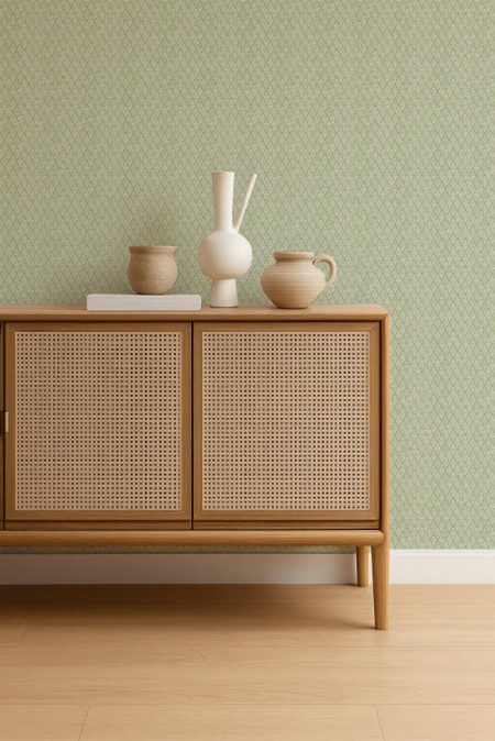 Triangle Trellis Kelly Green - NPOP113402 wallpaper Scion