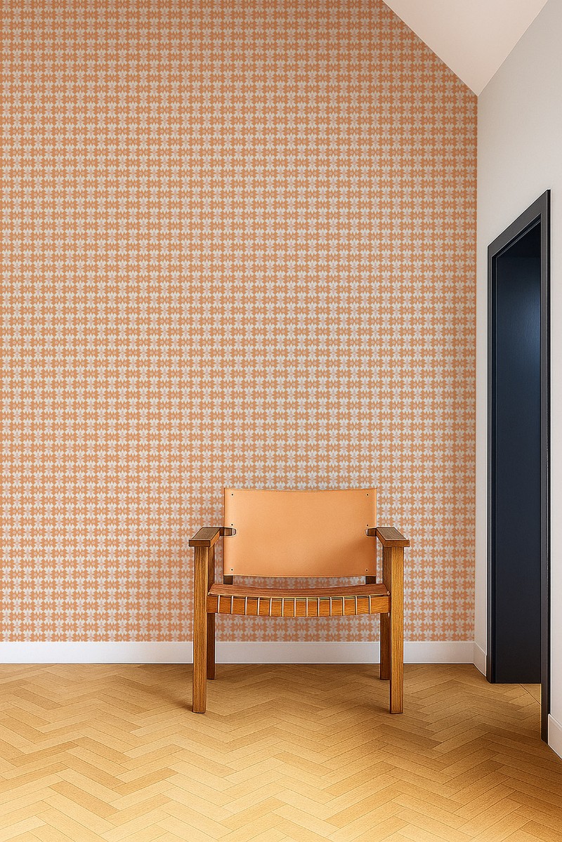 Owl & Butterfly Tangerine/Blush - NPOP113411 wallpaper Scion