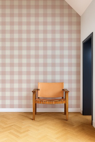 Central Check Blush - NPOP113414 wallpaper Scion