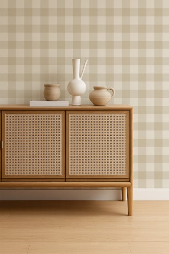 Central Check Pebble - NPOP113415 wallpaper Scion