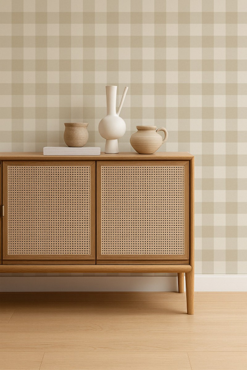 Central Check Pebble - NPOP113415 wallpaper Scion